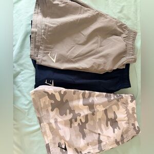 Gymshark Men's Shorts - burgundy, green, grey, navy, camo